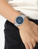 Hugo Boss Trace Chronograph Quartz Blue Dial Silver Steel Strap Watch For Men - 1514007 Buy Now By Hugo Boss