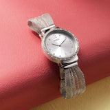 Guess Chiffon Silver Dial Silver Mesh Bracelet Watch For Women - W1083L1 Buy Now By Guess