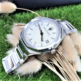 Maserati Stile 3H White Dial Silver Steel Strap Watch For Men - R8853142005 Buy Now By Maserati