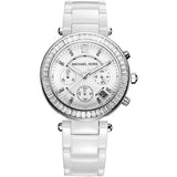 Michael Kors Parker White Dial White Leather Strap Watch for Women - MK5848 Buy Now By Michael Kors