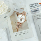 Emporio Armani Gianni T-Bar Silver Dial Rose Gold Steel Strap Watch For Women - AR60023 Buy Now By Emporio Armani