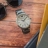 Emporio Armani Renato Quartz Grey Dial Grey Steel Strap Watch For Men - AR11120 Buy Now By Emporio Armani