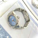 Emporio Armani Federica Three-Hand Date Blue Dial Silver Steel Strap Watch For Women - AR11593 Buy Now By Emporio Armani