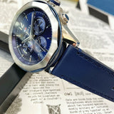 Tommy Hilfiger Lars Chronograph Blue Dial Blue Leather Strap Watch For Men - 1792063 Buy Now By Tommy Hilfiger