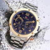 Tommy Hilfiger Blaze Chronograph Blue Dial Silver Steel Strap Watch for Men - 1792031 Buy Now By Tommy Hilfiger