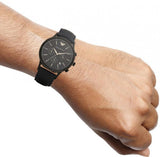 Emporio Armani Renato Chronograph Quartz Blue Dial Blue Leather Strap Watch For Men - AR2481 Buy Now By Emporio Armani