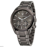 Maserati Traguardo Gun Metal Dial Grey Steel Strap Watch For Men - R8873612002 Buy Now By Maserati