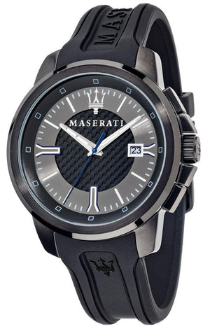 Maserati SFIDA Black Dial Black Rubber Strap Watch For Men - R8851123004 Buy Now By Maserati
