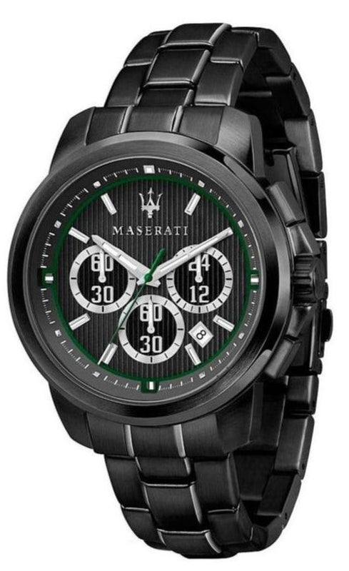 Maserati Royale Chronograph Black Dial Black Steel Strap Watch For Men - R8873637004 Buy Now By Maserati