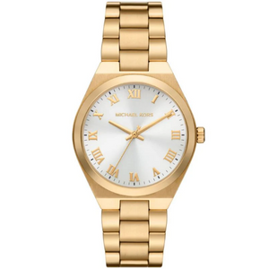 Michael Kors Lennox Three Hand Silver Dial Gold Steel Strap Watch For Women - MK7391 Buy Now By Michael Kors