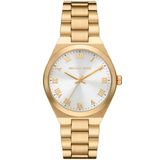Michael Kors Lennox Three Hand Silver Dial Gold Steel Strap Watch For Women - MK7391 Buy Now By Michael Kors