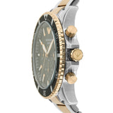 Emporio Armani Diver Chronograph Green Dial Two Tone Steel Strap Watch For Men - AR11361 Buy Now By Emporio Armani