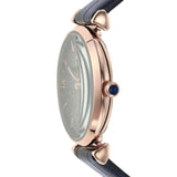 Emporio Armani Gianni T-Bar Quartz Blue Dial Blue Leather Strap Watch for Women - AR11424 Buy Now By Emporio Armani