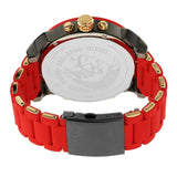 Diesel Mr Daddy 2.0 Chronograph Grey Dial Red Rubber Strap Watch For Men - DZ7430 Buy Now By Diesel