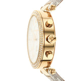 Michael Kors Parker Chronograph White Dial White Leather Strap Watch For Women - MK6916 Buy Now By Michael Kors