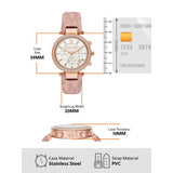 Michael Kors Parker Chronograph White Dial Pink Leather Strap Watch For Women - MK6935 Buy Now By Michael Kors