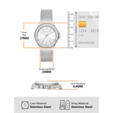 Michael Kors Lennox Three-Hand Silver Dial Silver Steel Strap Watch For Women - MK7337 Buy Now By Michael Kors