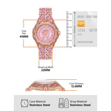 Michael Kors Raquel Three-Hand Crystals Pink Dial Rose Gold Steel Strap Watch For Women - MK7343 Buy Now By Michael Kors