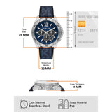 Michael Kors Brecken Chronograph Blue Dial Blue Rubber Strap Watch For Men - MK8923 Buy Now By Michael Kors