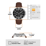 Michael Kors Everest Chronograph Black Dial Brown Leather Strap Watch For Men - MK9054 Buy Now By Michael Kors