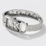 Michael Kors Empire Three-Hand Silver Dial Silver Steel Strap Watch for Women - MK4841 Buy Now By Michael Kors