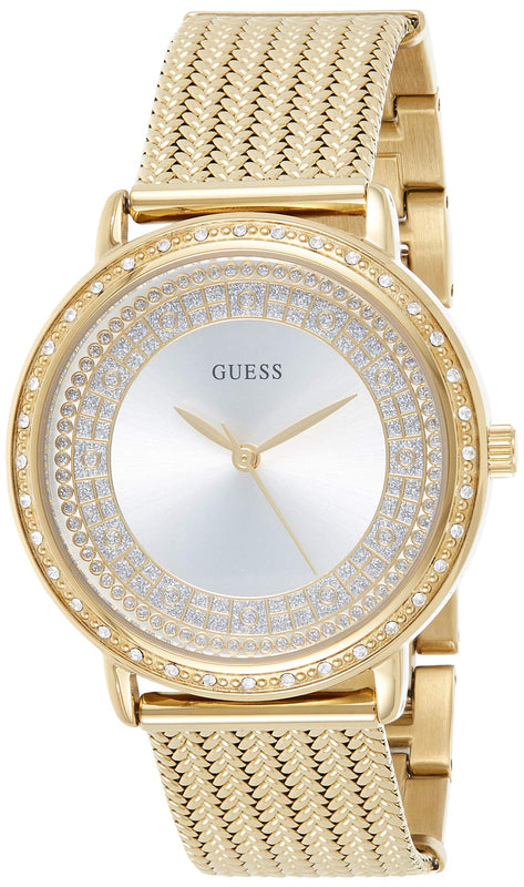 Guess Willow Two Tine Dial Gold Mesh Bracelet Watch For Women - W0836L3 Buy Now By Guess