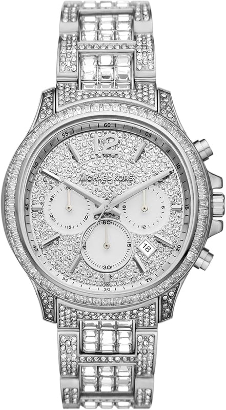 Michael Kors Sage Pavé Limited Edition Crystals Silver Dial Silver Steel Strap Watch for Women - MK7483LE Buy Now By Michael Kors