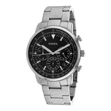 Fossil Goodwin Chronograph Black Dial Silver Steel Strap Watch for Men - FS5412 Buy Now By Fossil