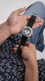 Guess Trophy Multifunction Black Dial Black Rubber Strap Watch for Men - GW0333G1 Buy Now By Guess