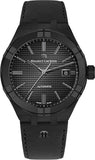 Maurice Lacroix Automatic Date Black Dial Black Leather Strap Watch For Men - AI6008-PVB01-330-1 Buy Now By Maurice Lacroix