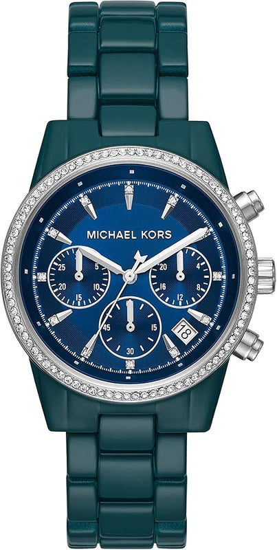Michael Kors Bradshaw Chronograph Blue Dial Blue Steel Strap Watch For Men - MK6722 Buy Now By Michael Kors