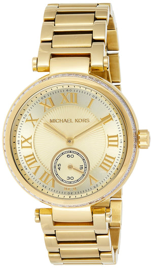 Michael Kors Skylar Gold Dial Gold Steel Strap Watch for Women - MK5867 Buy Now By Michael Kors
