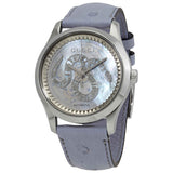 Gucci G Timeless Automatic Mother of Pearl Dial Blue Leather Strap Watch For Women - YA1264113 Buy Now By Gucci