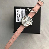 Coach Tatum White Dial Pink Leather Strap Watch For Women - 14502799 Buy Now By Coach
