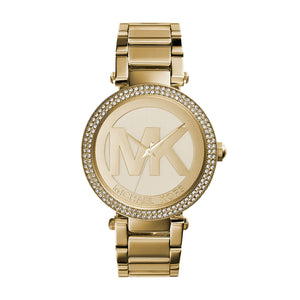 Michael Kors Parker Diamonds Gold Dial Gold Steel Strap Watch for Women - MK5784 Buy Now By Michael Kors