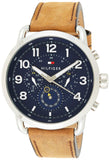 Tommy Hilfiger Briggs Chronograph Blue Dial Brown Leather Strap Watch for Men - 1791424 Buy Now By Tommy Hilfiger