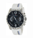 Tommy Hilfiger Multifunction Black Dial White Rubber Strap Watch for Men - 1791475 Buy Now By Tommy Hilfiger