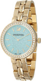 Swarovski Daytime Crystals Turquoise Dial Gold Steel Strap Watch for Women - 5182212 Buy Now By Swarovski