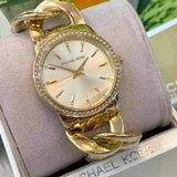 Michael Kors Nini Three Hand Gold Dial Gold Steel Strap Watch For Women - MK3235 Buy Now By Michael Kors