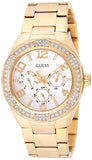 Guess Luna Diamonds White Dial Gold Steel Strap Watch for Women - W0729L2 Buy Now By Guess