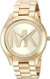 Michael Kors Slim Runway Analog Gold Dial Gold Steel Strap Watch For Women - MK3739 Buy Now By Michael Kors
