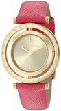 Michael Kors Averi Gold Dial Pink Leather Strap Watch for Women - MK2525 Buy Now By Michael Kors