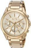 Armani Exchange Drexler Chronograph Gold Dial Gold Steel Strap Watch For Men - AX2602 Buy Now By Armani Exchange