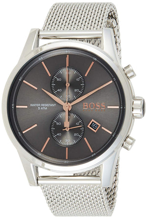 Hugo Boss Jet Chronograph Grey Dial Silver Mesh Bracelet Watch for Men - 1513440 Buy Now By Hugo Boss