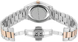 Marc Jacobs Tether Transparent White Dial Two Tone Steel Strap Watch for Women - MBM3436 Buy Now By Marc Jacobs