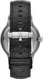 Emporio Armani Renato Analog Black Dial Black Leather Strap Watch For Men - AR8035 Buy Now By Emporio Armani