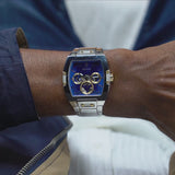 Guess Phoenix Multifunction Blue Dial Silver Steel Strap Watch For Men - GW0456G5 Buy Now By Guess