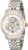 Fossil Townsman Automatic Skeleton White Dial Two Tone Steel Strap Watch for Men - ME3075 Buy Now By Fossil
