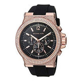 Michael Kors Dylan Chronograph Black Dial Black Rubber Strap Watch For Women - MK8557 Buy Now By Michael Kors