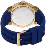 Guess Force Blue & Rose Gold Dial Blue Silicone Strap Watch For Men - W0674G2 Buy Now By Guess